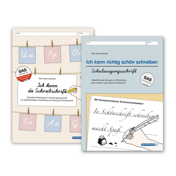 Ich kann die Schreibschrift und Ich kann richtig schön schreiben im Set - Ausgabe SAS - 2 Hefte