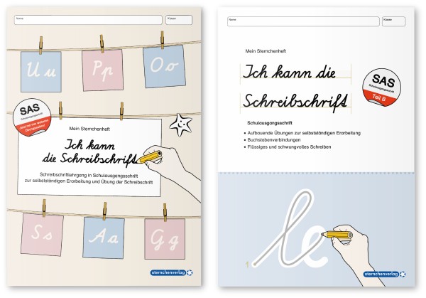 Ich kann die Schreibschrift + Übungsheft zu den Buchstabenverbindungen - SAS - 2 Hefte im Set