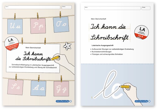 Ich kann die Schreibschrift + Übungsheft zu den Buchstabenverbindungen - LA - 2 Hefte im Set