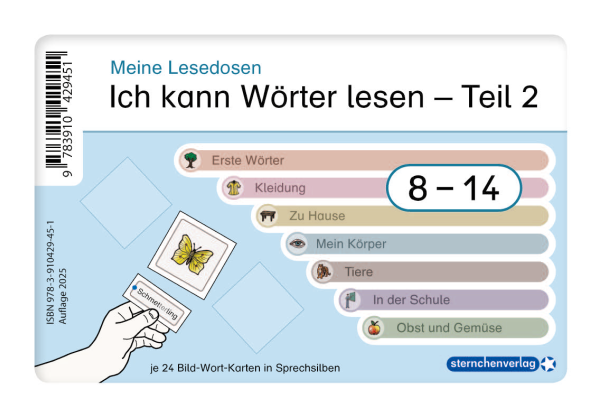Ich kann Wörter lesen Teil 2 - Meine Lesedosen 8-14 im Set