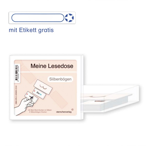 Meine Lesedose - Silbenbögen - Jetzt neu mit Etikett zum Beschriften