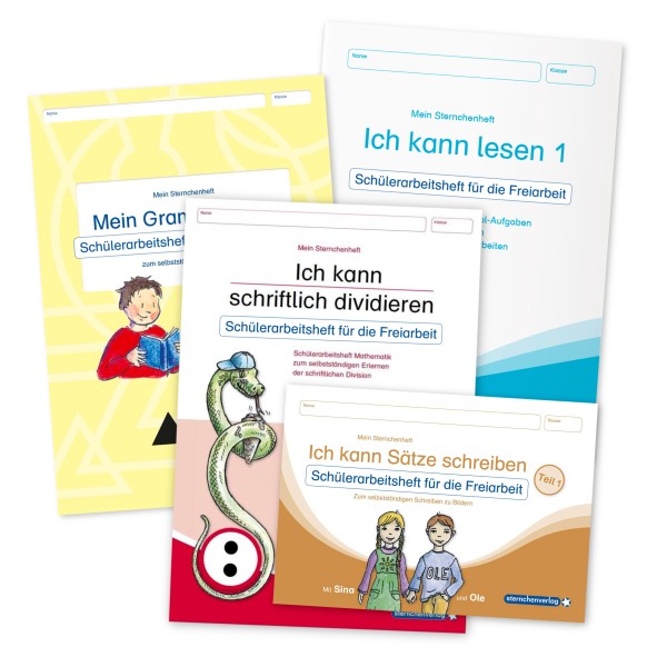 Etiketten für die Cover der Arbeitshefte ohne Angabe der Klassenstufe