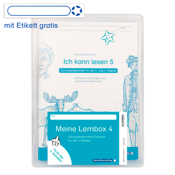 Meine Lernbox 4 - Deutsch - Fit für das 4. Schuljahr - Jetzt neu mit Etikett zum Beschriften