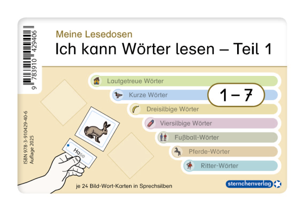 Ich kann Wörter lesen Teil 1 - Meine Lesedosen 1-7 im Set