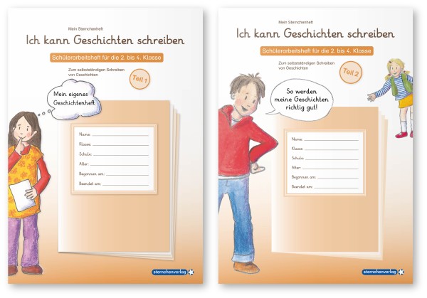 Ich kann Geschichten schreiben Teil 1 und 2 im Set - 2 Hefte