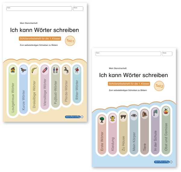 Ich kann Wörter schreiben Teil 1 und 2 im Set