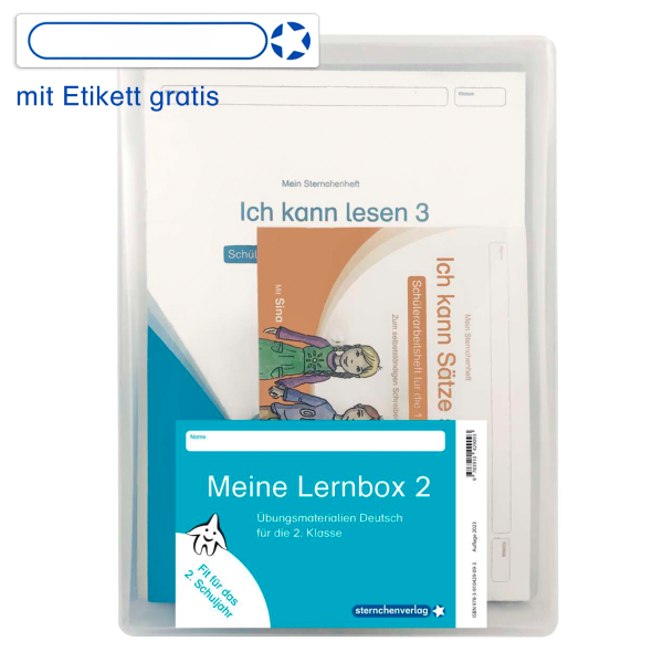 Meine Lernbox 2 - Deutsch - Fit für das 2. Schuljahr - Jetzt neu mit Etikett zum Beschriften