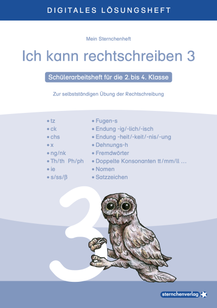 Ich kann rechtschreiben Teil 3 - digitales Lösungsheft - neues Design!