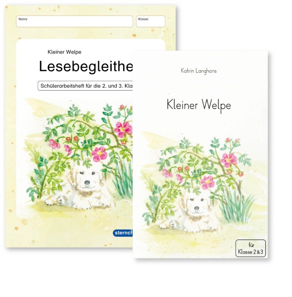 Kleiner Welpe - Ganzschrift und Lesebegleitheft im Set