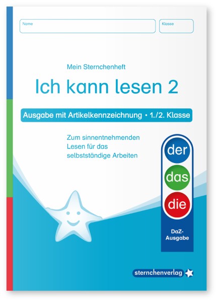 Ich kann lesen 2 – Ausgabe mit Artikelkennzeichnung (DaZ)
