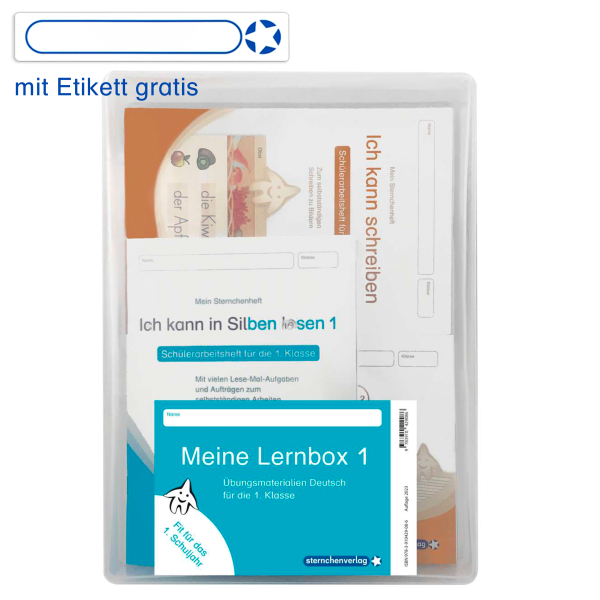 Meine Lernbox 1 - Deutsch - Fit für das 1. Schuljahr - Jetzt neu mit Etikett zum Beschriften