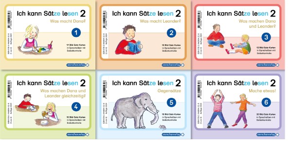 Ich kann Sätze lesen Teil 2 in Sprechsilben (6er-Set)