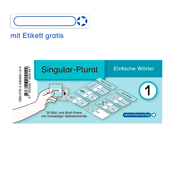 Meine Grammatikdose 1 – Singular-Plural – Einfache Wörter - Jetzt neu mit Etikett zum Beschriften