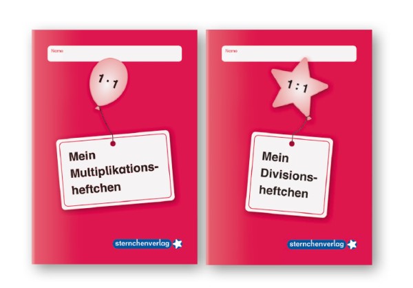 Mein Multiplikationsheftchen und Divisionsheftchen im Set - 2 Heftchen