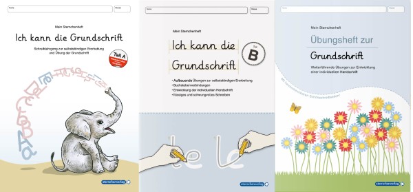 Set Grundschrift: Teil A, Teil B und Übungsheft zur Grundschrift - 3 Hefte