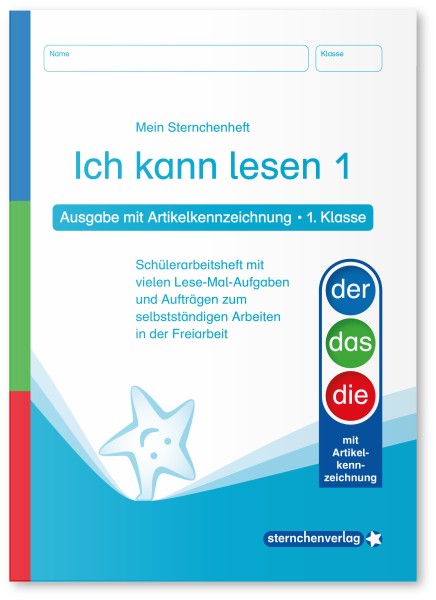 Ich kann lesen 1 – Ausgabe mit Artikelkennzeichnung (DaZ)