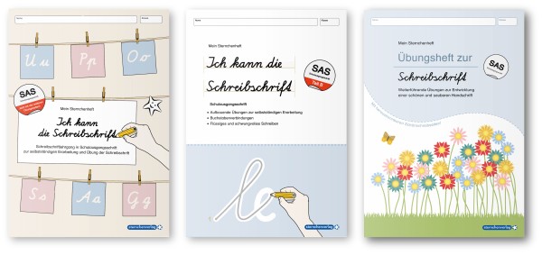 Ich kann die Schreibschrift + Übungsheft 1 und 2 - SAS - 3 Hefte im Set
